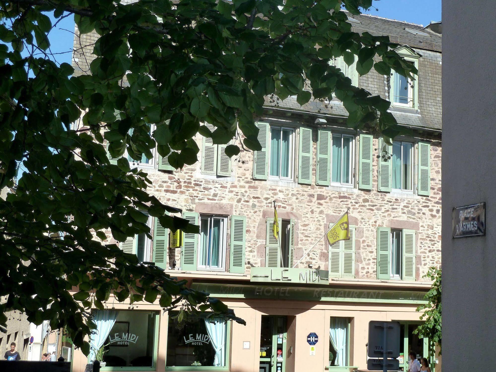 Logis Hotel Restaurant Du Midi - Rodez Centre Екстер'єр фото